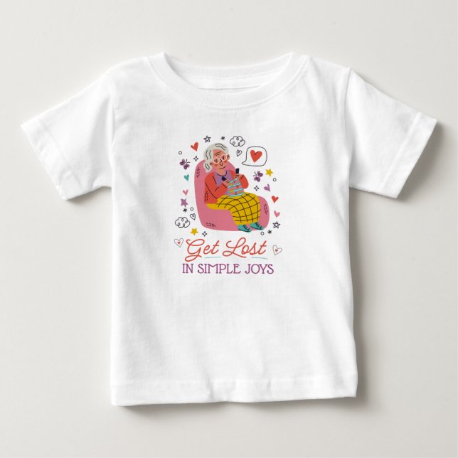 Camiseta De Bebé Pierde en las alegrías simples (Anverso)