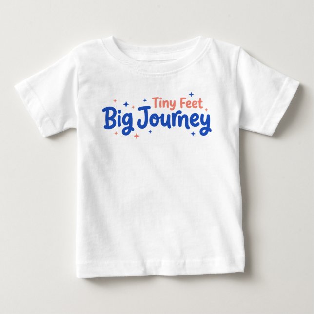 Camiseta De Bebé Pies Pequeños Gran Viaje (Anverso)