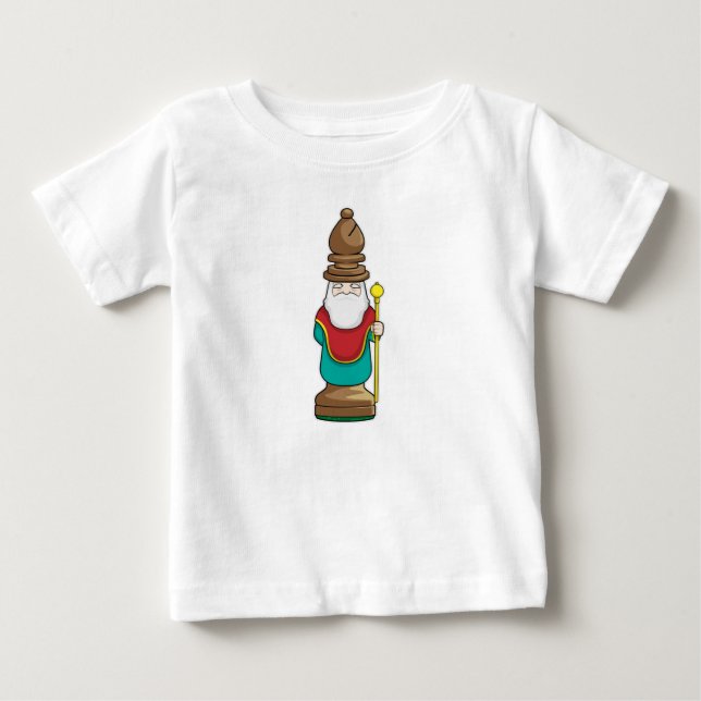 Camiseta De Bebé Pieza de ajedrez Bishop Chess (Anverso)