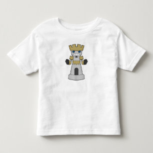 Camiseta De Bebé Pieza de ajedrez Rook Chess