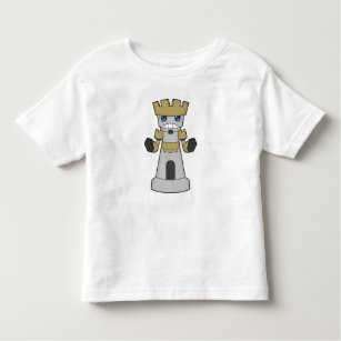 Camiseta De Bebé Pieza de ajedrez Rook Chess