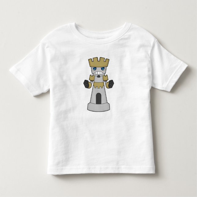 Camiseta De Bebé Pieza de ajedrez Rook Chess (Anverso)