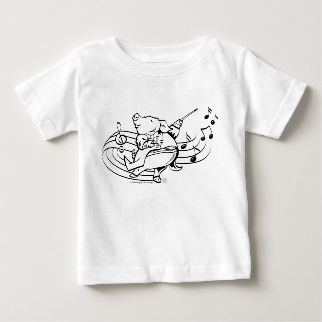 Camiseta De Bebé Pig Maestro (Anverso)