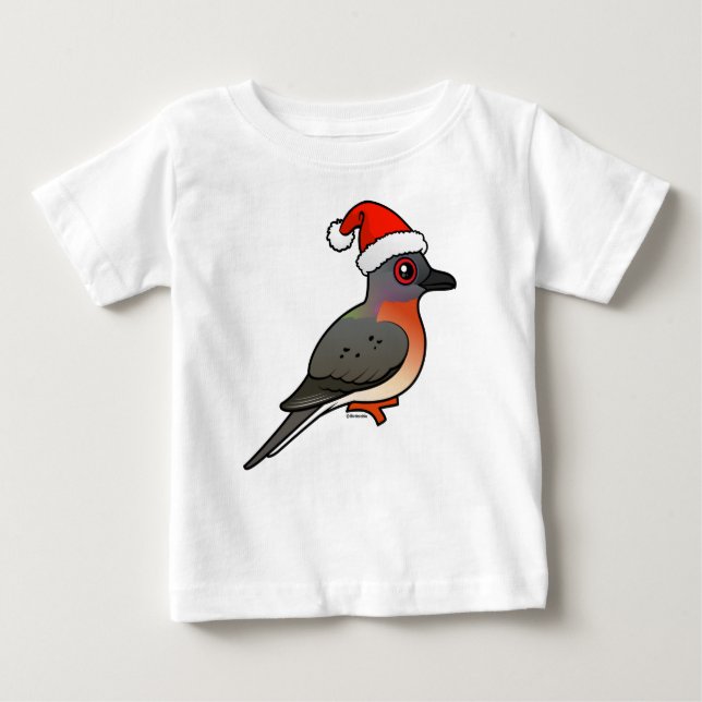 Camiseta De Bebé Pigeon Santa (Anverso)