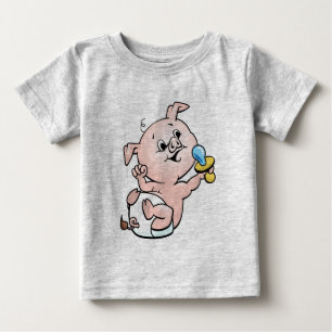 Camiseta De Bebé Piggy Boy
