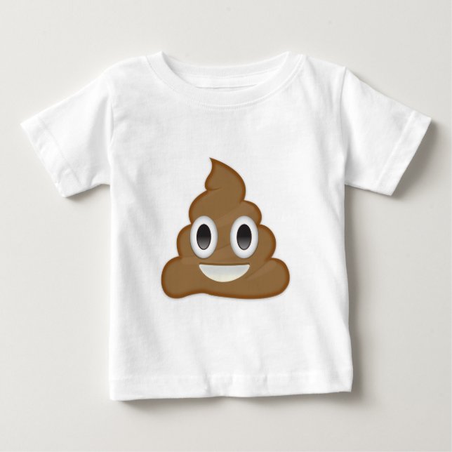 Camiseta De Bebé Pila de emoji de Poo (Anverso)