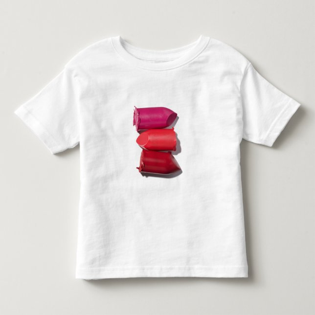 Camiseta De Bebé Pila de lápiz labial quebrado (Anverso)