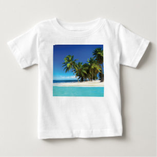 Camiseta De Bebé Pilar de tiro de playa exótica