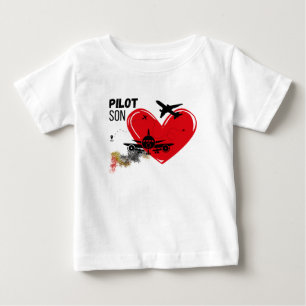 Camiseta De Bebé "PILOT SON - Orgulloso hijo listo para lanzar una