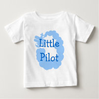 Camiseta de bebé piloto con aire aéreo volador