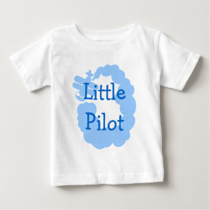 Camiseta de bebé piloto con aire aéreo volador