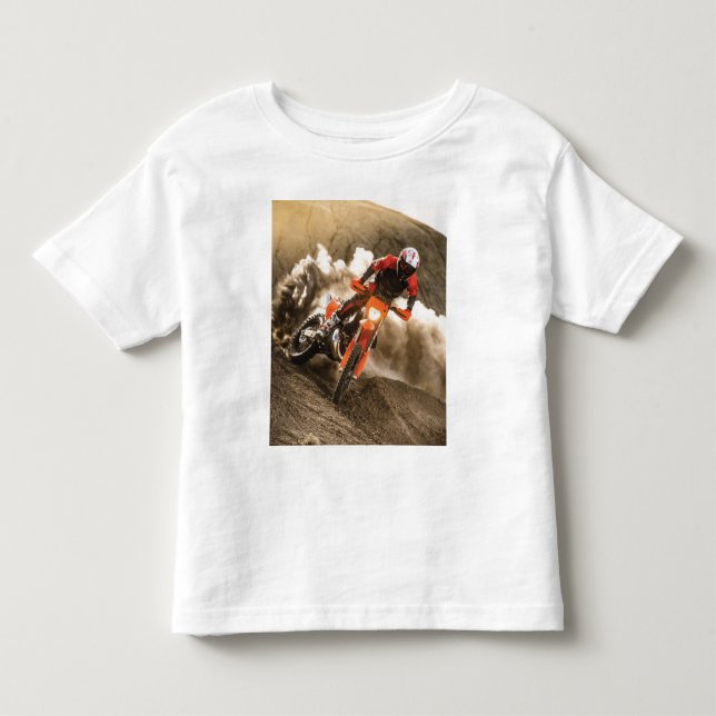 Camiseta De Bebé Piloto de Motocross (Anverso)