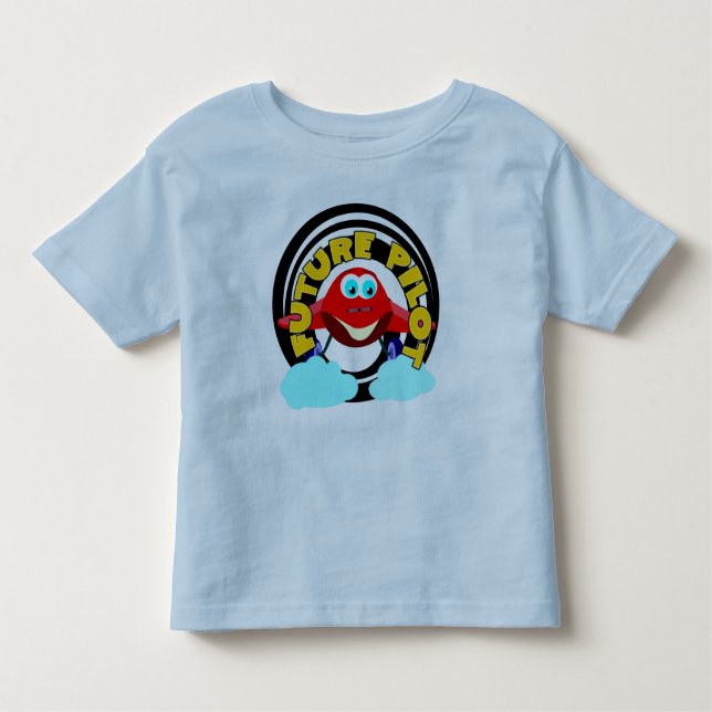 Camiseta De Bebé Piloto futuro (Anverso)