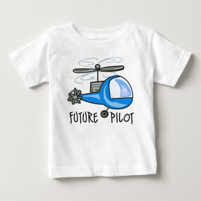 Camiseta De Bebé Piloto futuro (Anverso)
