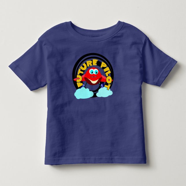 Camiseta De Bebé Piloto futuro (Anverso)