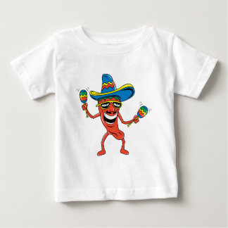 Camiseta De Bebé Pimienta de chile mexicana