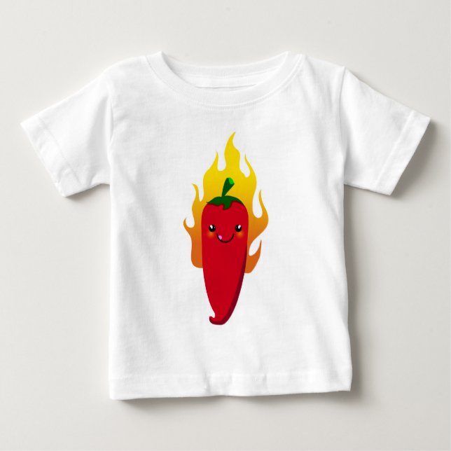 Camiseta De Bebé Pimienta linda Chu (Anverso)