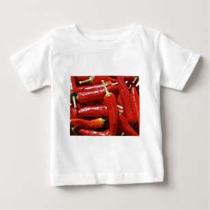 Camiseta De Bebé Pimientos picantes rojos