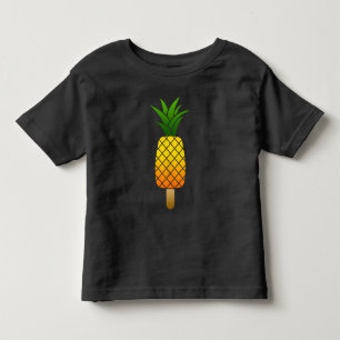 Camiseta De Bebé Piña Divertida Gota de Hielo Fruta Refrescante de