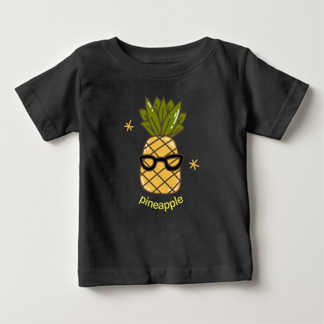 Camiseta De Bebé Piña tropical de verano (Anverso)