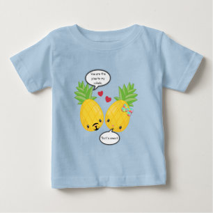 Camiseta De Bebé Piña Tropical Pina Colada Romántica Preciosa