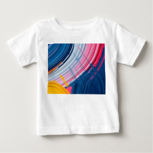 Camiseta De Bebé pincel de pintura con colores diferentes