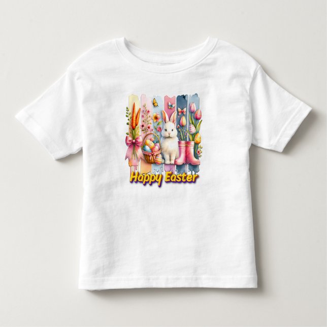Camiseta De Bebé Pincelada Pascua  (Anverso)