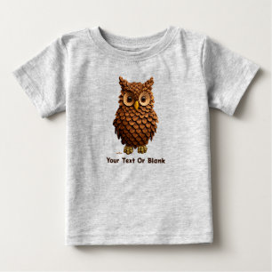 Camiseta De Bebé Pine Cone Owl