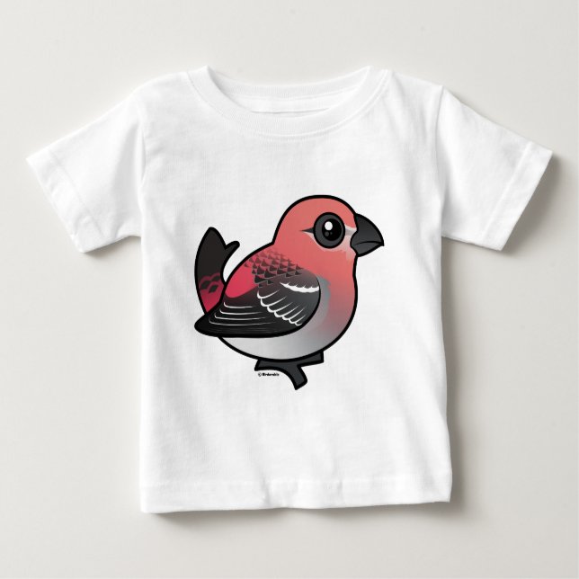 Camiseta De Bebé Pine Grosbeak (Anverso)