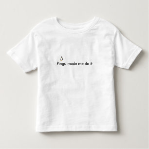 Camiseta De Bebé Pingu hizo que lo hace