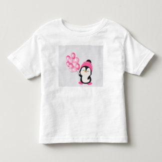 Camiseta De Bebé Pingüino Adorable Sosteniendo un Globo – Niño/Infa