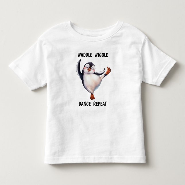 Camiseta De Bebé Pingüino bailando (Anverso)