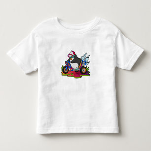 Camiseta De Bebé Pingüino como motociclista
