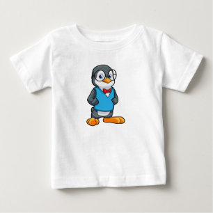 Camiseta De Bebé Pingüino como nervioso con gafas