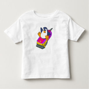 Camiseta De Bebé Pingüino como peluquero con Razor