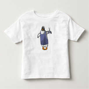 Camiseta De Bebé Pingüino como peluquero con tijeras