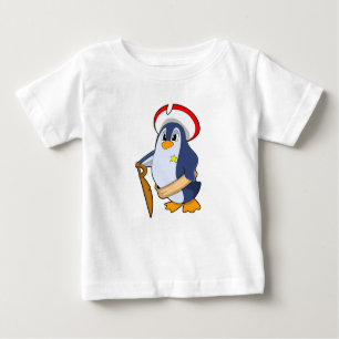 Camiseta De Bebé Pingüino como pirata con Gorra