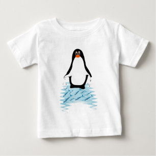 Camiseta De Bebé Pingüino con ballenas para el Día de la Tierra
