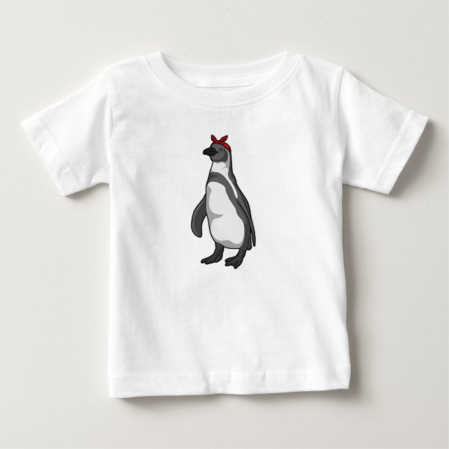 Camiseta De Bebé Pingüino con Bandana (Anverso)