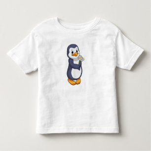 Camiseta De Bebé Pingüino con Daisy