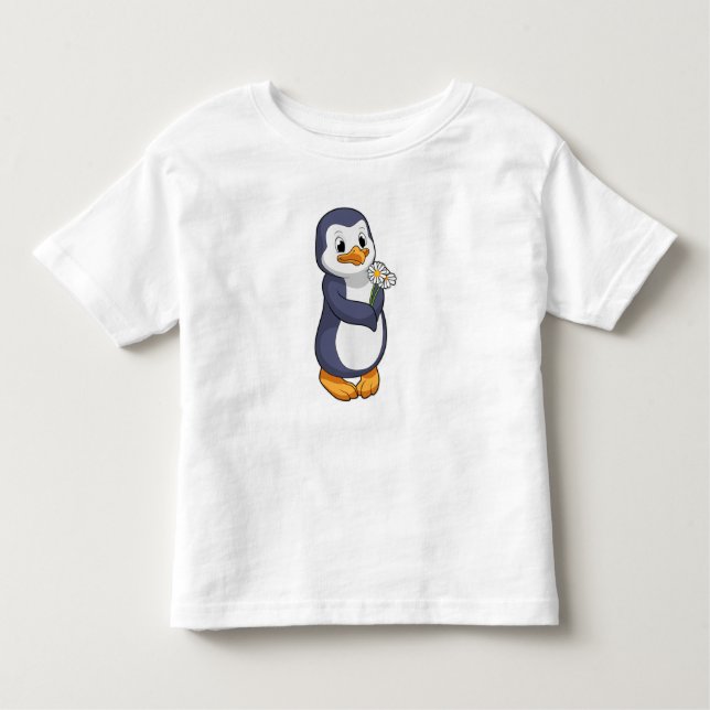 Camiseta De Bebé Pingüino con Daisy (Anverso)