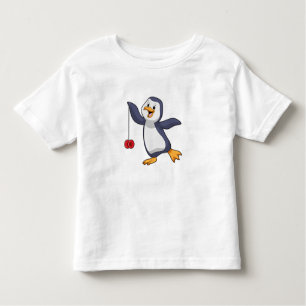 Camiseta De Bebé Pingüino con Yo-Yo