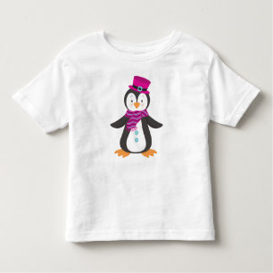 Camiseta De Bebé Pingüino Cuesto, Pingüino Con Gorra, Pingüino Con 