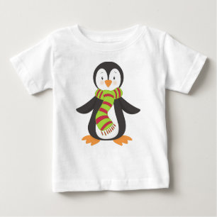 Camiseta De Bebé Pingüino Cuto, Pingüino Pequeño, Pingüino Con Esca