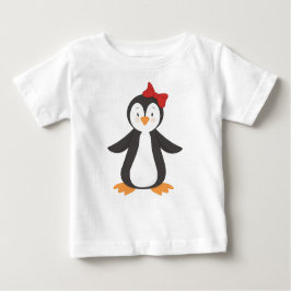 Camiseta De Bebé Pingüino Cuto, Pingüino Pequeño, Pingüino Con Vaca