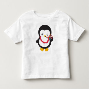 Camiseta De Bebé Pingüino Cuto, Pingüino Pequeño, Silbato Fiesta