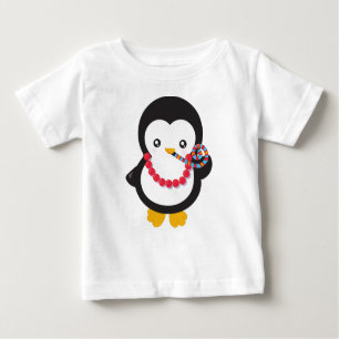 Camiseta De Bebé Pingüino Cuto, Pingüino Pequeño, Silbato Fiesta