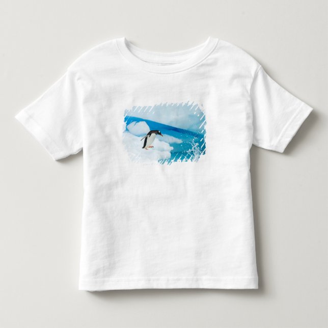 Camiseta De Bebé pingüino de gentoo, Pygoscelis Papua, saltando (Anverso)
