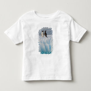 Camiseta De Bebé pingüino de Papua, Pygoscelis Papua, sobre hielo g