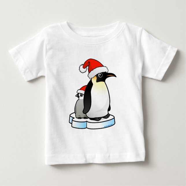 Camiseta De Bebé Pingüino de Santa Emperador (Anverso)